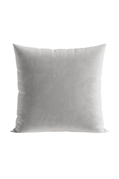 Markizeta Fata de perna decorativa 40x40 cm, Velvi, gri, material velvet
