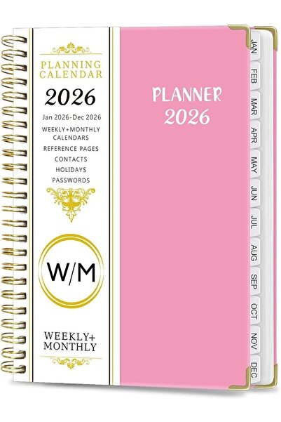 Vurtboly 2026 Planner, Weekly and Monthly Calendar Appointment Book, Jan. 202...