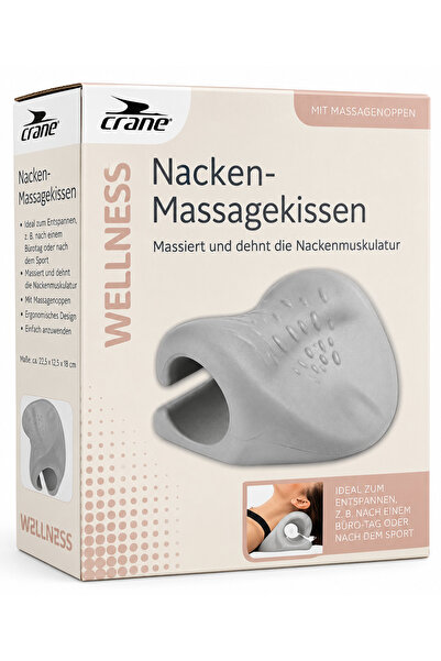 CRANE Wellness – pernă de masaj pentru gât / dispozitiv de întindere cervicală