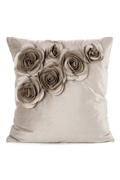 Eurofirany Fata de perna decorativa, Eurofirany, Flores 1, bej, 45x45 cm, vel...