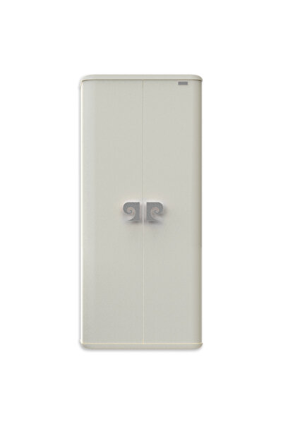 Pierre Cardin Dulap dublu suspendat Eva, Alb-Argintiu Mat, 64x146 cm