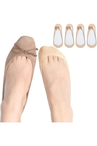 TERRIFI Womens No Show Socks, Ultra Low Cut Invisible Liners with Cotton Fibe...