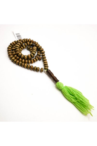 Generic Brand Antique Wood Rosary Prayer Beads – 99 Beads, 5–8mm Disc Tasbih
