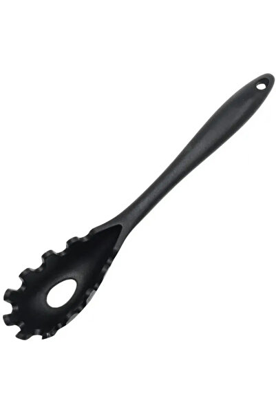 Chef Craft Premium Dishwasher Safe Silicone Spaghetti Fork Black 11.5inch