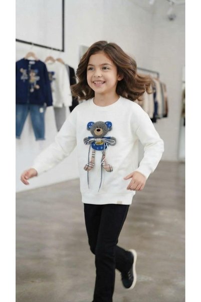 Soliday Unisex Sweatshirt with Teddy Bear Mascot