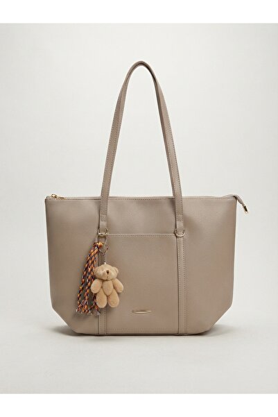 Satuna Large Size Women's Lined Shoulder Bag |   Women's Bag with Teddy Bear ...