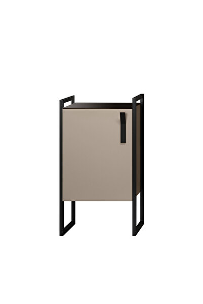 ORKA Dulap înalt de baie Modena cu picioare metalice, Cappuccino, 44x80 cm