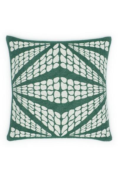 RAW Husă de pernă din bumbac acrilic 50x50 2155-2 Verde crin geometric