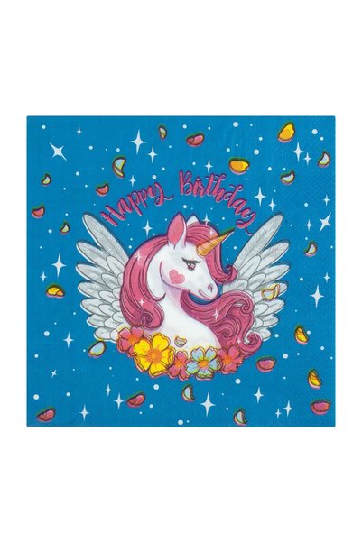 OEM Șervețele de Masă de Petrecere cu 2 Straturi Unicorn 33x33 cm – 20 buc. –...