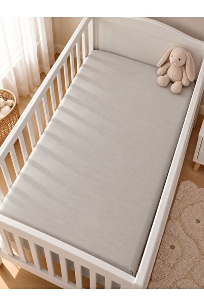 ZIY Collection Kids Series Solid Color 100% Cotton Baby Bed Sheet 110X160 cm