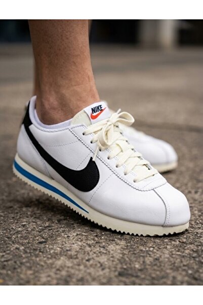 Nike Cortez Unisex Beyaz Deri Sneaker Günlük Ayakkabı