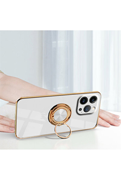 ERBORD Husă iPhone 14 Pro Max, Electro Ring, Albă