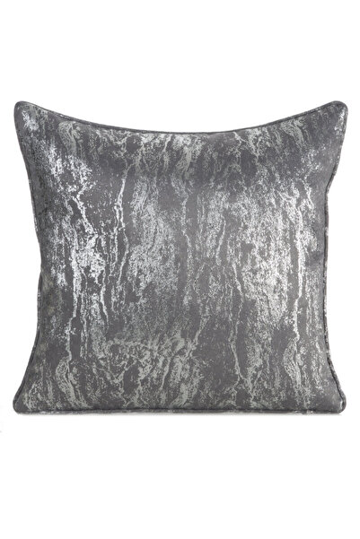 Eurofirany Fata de perna decorativa ELISE 45x45 otel argint marmorat conducte