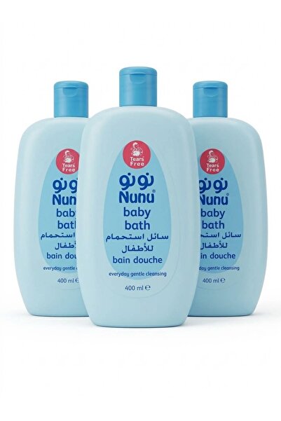 NUNU BABY BATH BAIN DOUCHE 400 ML نونو سائل استحمام للاطفال 400 مللي عرض لفتر...