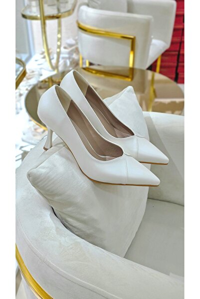 8 cm stiletto gelin ayakkabısı