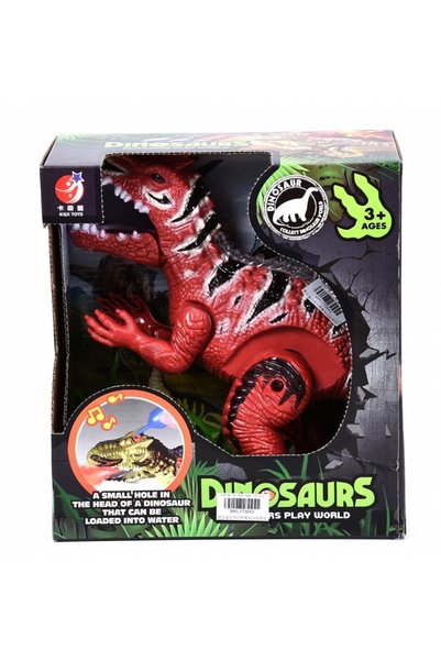 NO BRAND Dinozaur care merge, cu fum, lumini și sunete