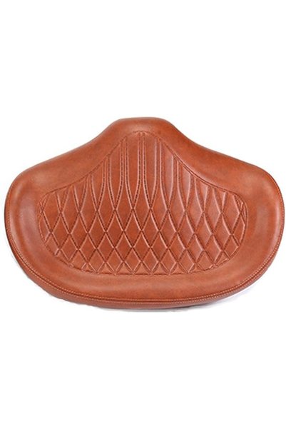 Generic 1 pack Premium Noseless Bike Seat, Brown PU Leather, Wide Comfort Bic...