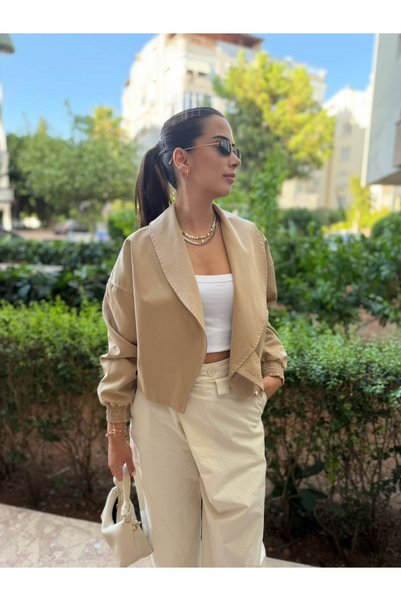 Genel Markalar BELTED CROP TRENÇKOT
