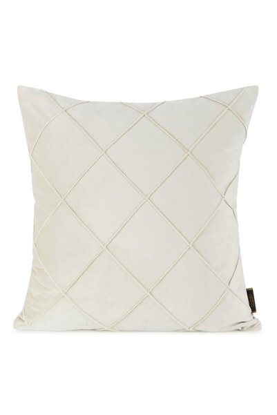 Eurofirany Fata de perna NALA2 cu cusaturi geometrice decorative 45 x 45 cm crem
