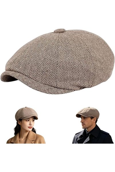 Winever Men's Cotton Flat Cap Ivy Gatsby Newsboy Hat