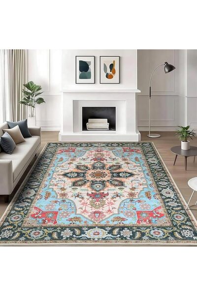 GENERAL AstroFly Area Rugs Floral Vintage Medallion Carpet for Living Room Be...