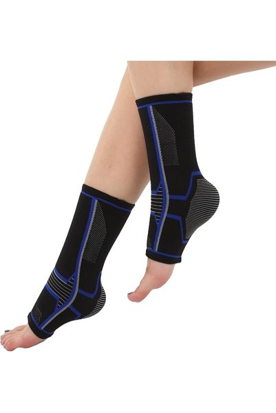 TERRIFI Ankle Brace for Pain Relief, 2 Pack Compression Ankle Sleeves, Ankle ...
