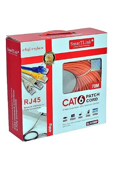 Smartlink كابل شبكة CAT6 عالي الجودة (5 متر)