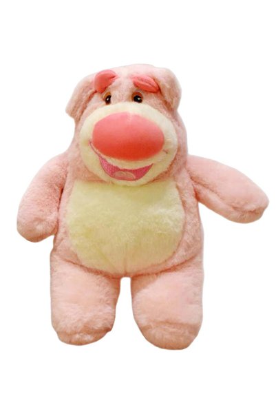 NO BRAND Ursuleț de pluș roz, 25 cm
