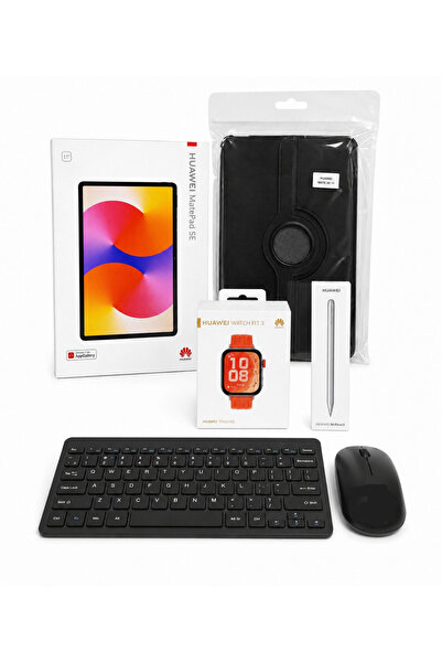 Matepad SE 1.7Ghz 8Gb 128Gb 11inch- Emuı Tablet+HUAWEI WATCH FİT 5 PRO +ŞARJ ADAPTÖRÜ+KILIF HEDİYELİ+ORJİNAL KALEM +KLAVYE MAUSE HEDİYELİ