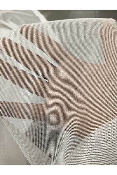 Düzgün desen Tulle Curtain, Straight Cut, Non-Pleated, Non-Iron, Embroidered Gradient Transition Tulle Curtain