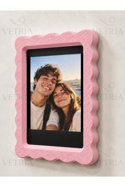 vetria Mini Instant Fotoğraf Çerçevesi Magnet – 54x86 mm Uyumlu Manyetik Çerçeve