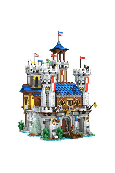 REOBRIX Set constructie castel medieval 66006, 2.722 piese, iluminare inclusa...