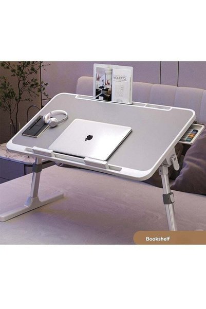 Generic Beauenty Large Laptop Stand Adjustable Height Lap Desk Foldable and P...