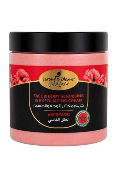 Jardin Oleane كريم تقشير الوجه والجسم من أكر فاسي - 500 مل