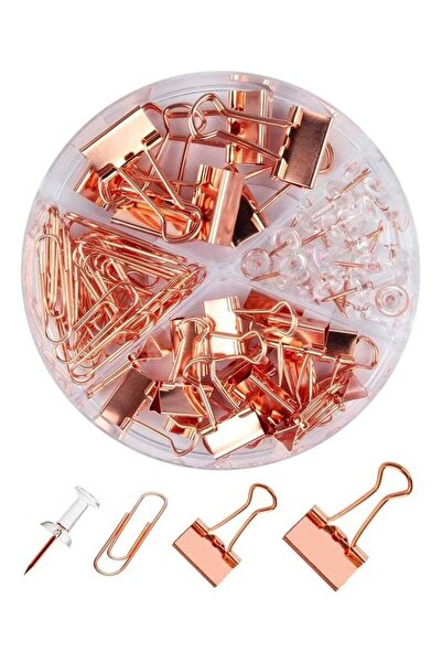 Generic Paper Clips and Binder Clips Set 72pcs, Metal Assorted Sized Binders ...