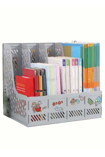 Generic Large Capacity Sortable Gray Desktop Organizer