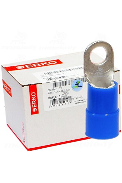 Erko Terminal inelar izolat KOE 16mm M6 100 bucăți