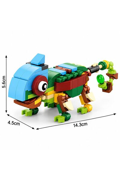 Flippy Set de Constructie, Flippy, Model Insecte 10 in 1, 310 Piese, 10 Modele, Varsta 6+ Ani, 14.3x4.5x5.6 cm, Multicolor