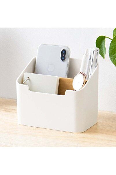 Generic Barakah Stylish Remote Control Holder Box, 2-Compartment Desktop Orga...