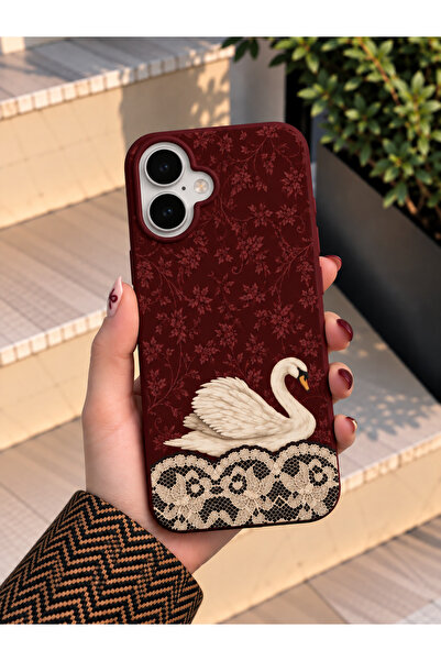 OVADA İphone 17 Uyumlu Baskı Desenli Silikon Telefon Kılıfı