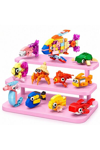 Flippy Set de Constructie, Flippy, Model Pesti 10 in 1, 305 Piese, 10 Modele, 6+, 12.7x4.6x8 cm, Multicolor