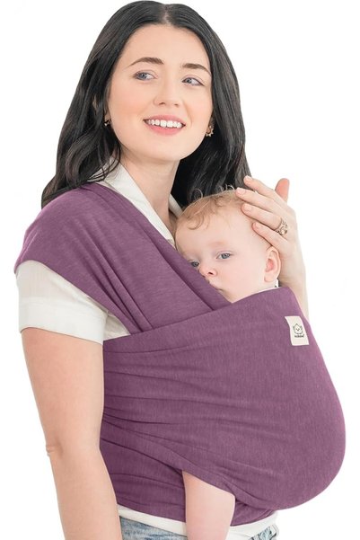 KeaBabies حمالة أطفال أصلية، بتصميم زهور الأقحوان الوردية، مريحة، قابلة للتعد...