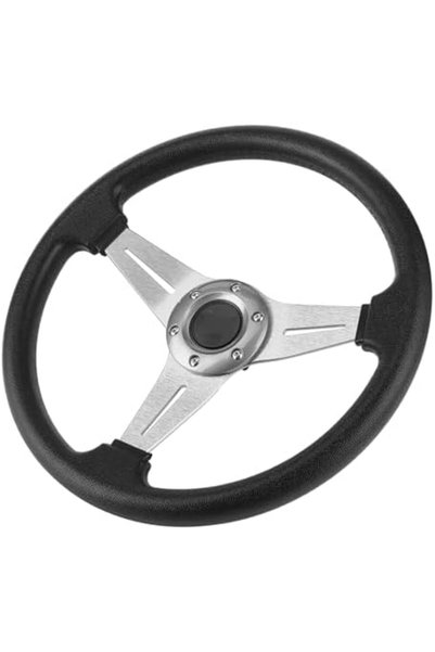 GENERAL Racing Steering Wheel, Aluminum Alloy PU Leather for Custom Car Inter...