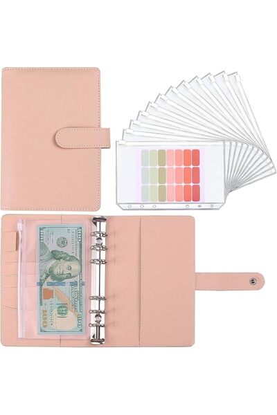 GENERAL Money Saving Binder, Savings Challenges Book with for Cash Envelopes,...