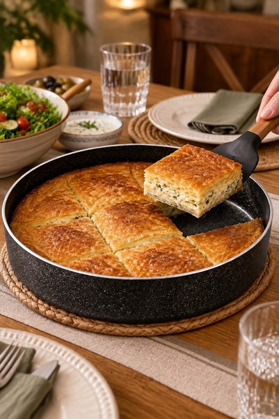 viracasa 4'lü Granit Fırın Tepsisi Seti Yuvarlak Börek Tepsisi Yapışmaz Siyah Yerli Üretim
