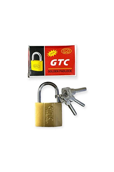More Lacăt auriu 63G cu 3 chei