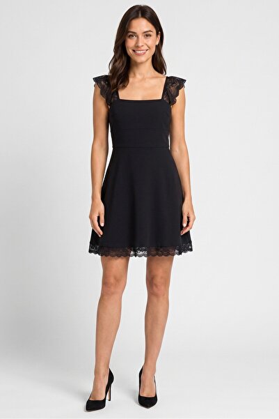 Cropp Women Textured Mini Dress, Black