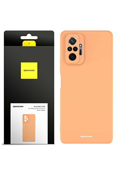 spacecase Husă de silicon Redmi Note 10 Pro portocalie