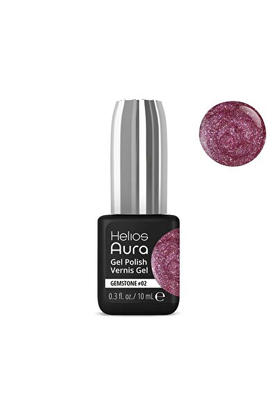 Helios Aura Gel Polish Gel Gemstones Mauve Plum 02