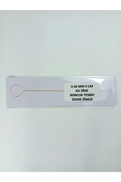 Eskişehir hobi sanat 0.40 mm 9 cm 1 Piece Bristle Needle, Bead Rosary Stringi...